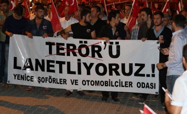 Yenice’de Şehitlere Saygı Yürüyüşü Yapıldı
