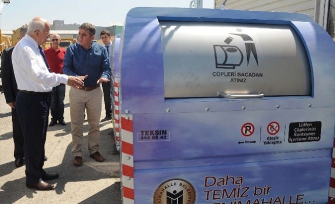 Yenimahalle’de Çöp Konteynerleri Yenileniyor