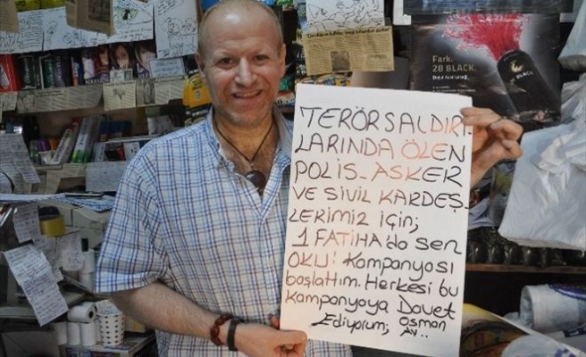 Gölcüklü Esnaf, Şehitler İçin “Bir Fatiha’da Sen Oku” Kampanyası Başlattı
