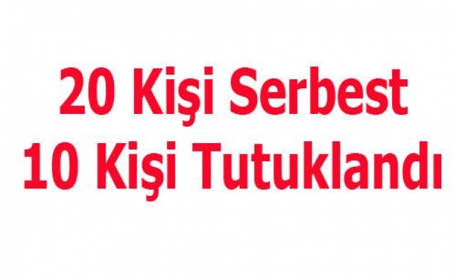 İHALE OPERASYONUNDA 10 TUTUKLAMA