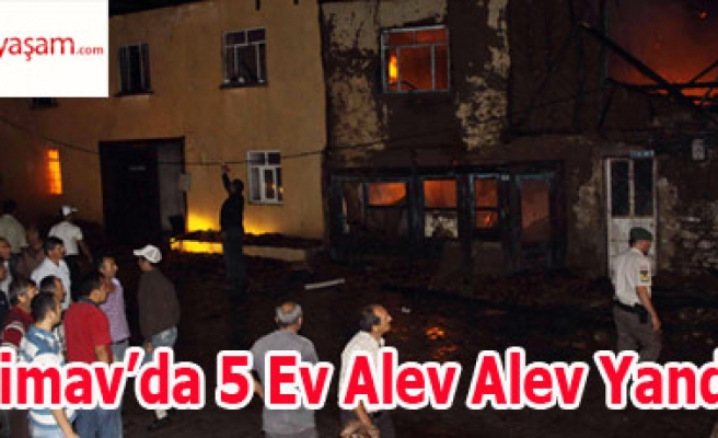 Simavda 5 Ev Alev Alev Yandı