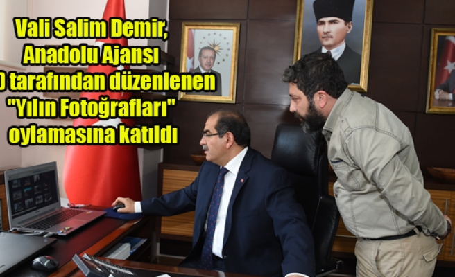 Vali Salim Demir, (AA) tarafından düzenlenen "Yılın Fotoğrafları" oylamasına katıldı