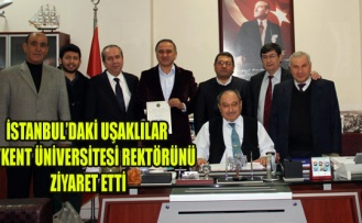 İSTANBUL’DAKİ UŞAKLILAR UŞAKLI REKTÖRÜ ZİYARET ETTİ