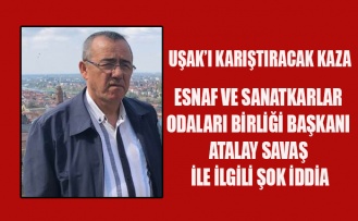 UŞAK'TA ESNAF BİRLİĞİNİ KARIŞTIRAN KAZA