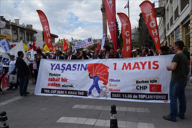 UŞAK`TA 1 MAYIS KUTLAMALARI