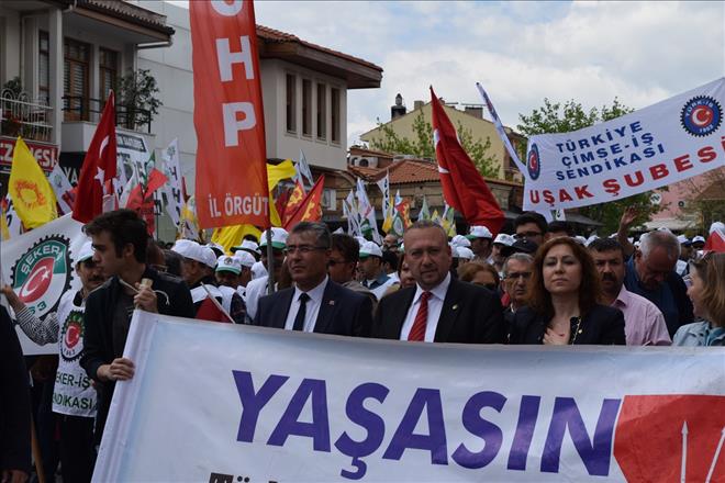 UŞAK`TA 1 MAYIS KUTLAMALARI
