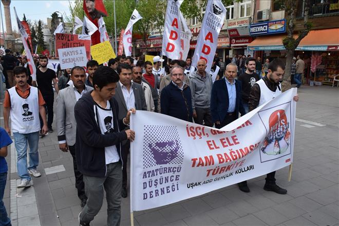 UŞAK`TA 1 MAYIS KUTLAMALARI
