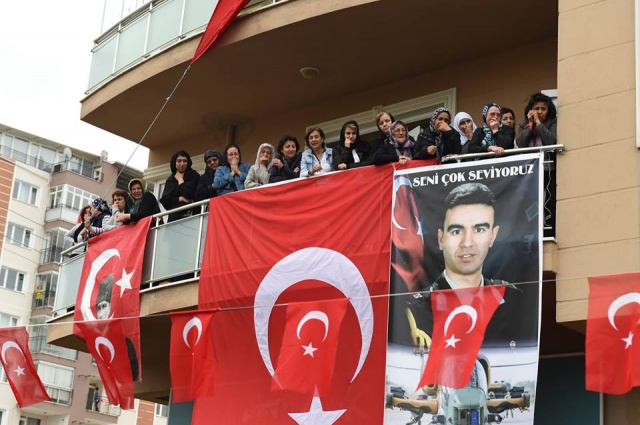 Şehit Pilot Üsteğmen Müjdat Kerem Şahan Cenaze Töreni