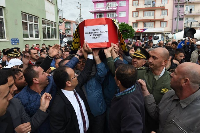 Şehit Pilot Üsteğmen Müjdat Kerem Şahan Cenaze Töreni