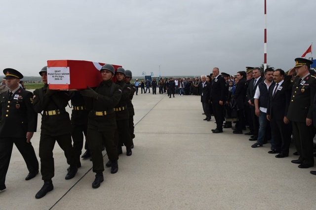 Şehit Pilot Üsteğmen Müjdat Kerem Şahan Cenaze Töreni