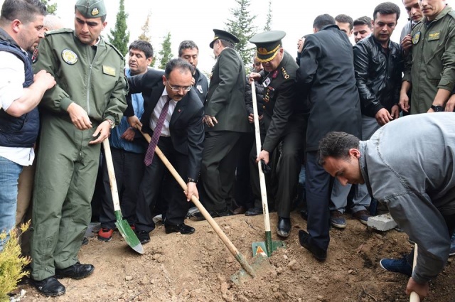Şehit Pilot Üsteğmen Müjdat Kerem Şahan Cenaze Töreni