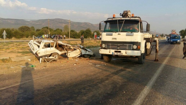 SİVASLI'DA KAZA 1 ÖLÜ 3 YARALI