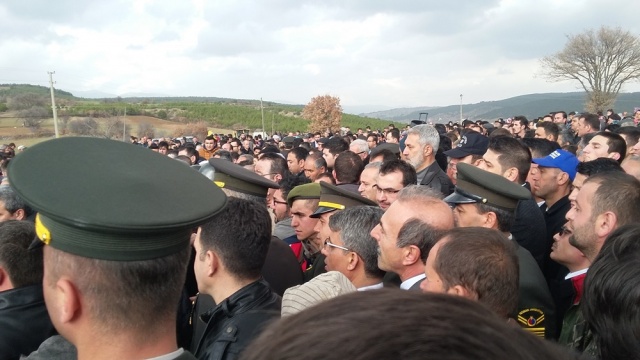 UŞAK ŞEHİDİNİ UĞURLUYOR