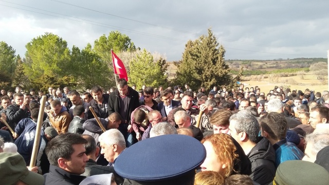 UŞAK ŞEHİDİNİ UĞURLUYOR