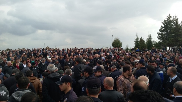 UŞAK ŞEHİDİNİ UĞURLUYOR