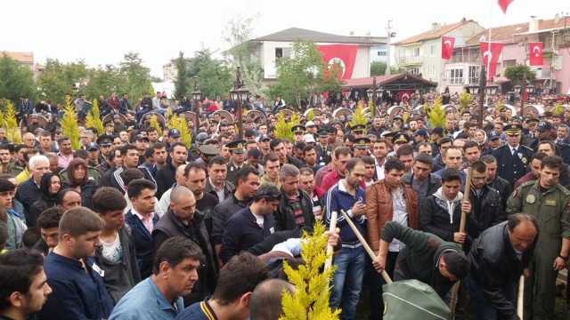 Şehit Pilot Üsteğmen Müjdat Kerem Şahan Cenaze Töreni