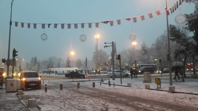 Uşak'ta Kar Yağışı