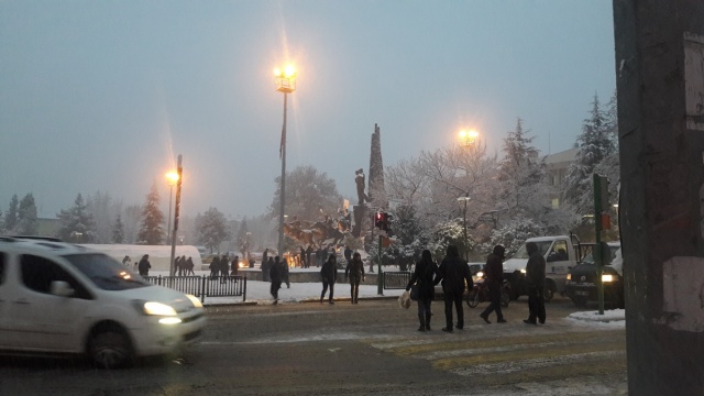 Uşak'ta Kar Yağışı