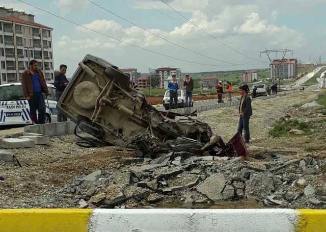 Uşak'ta Mucize Kaza