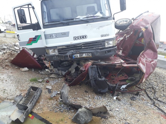 Uşak'ta Mucize Kaza