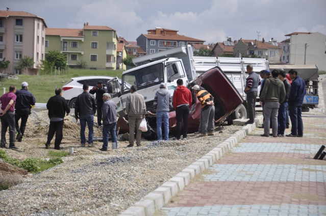 Uşak'ta Mucize Kaza