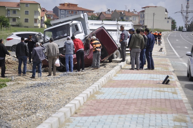 Uşak'ta Mucize Kaza