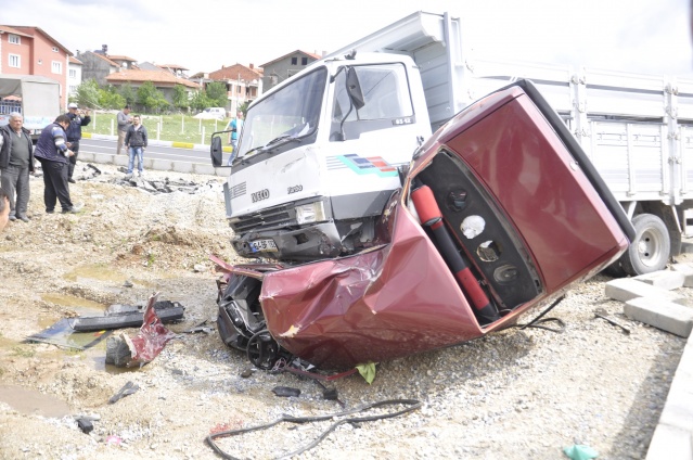 Uşak'ta Mucize Kaza