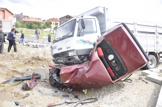 Uşak'ta Mucize Kaza