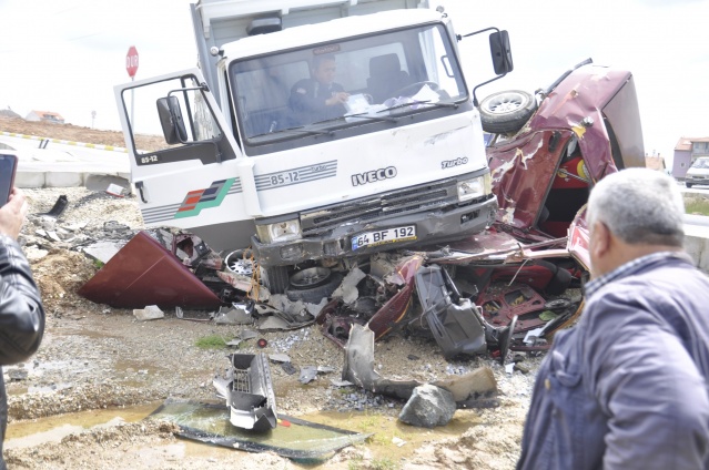 Uşak'ta Mucize Kaza