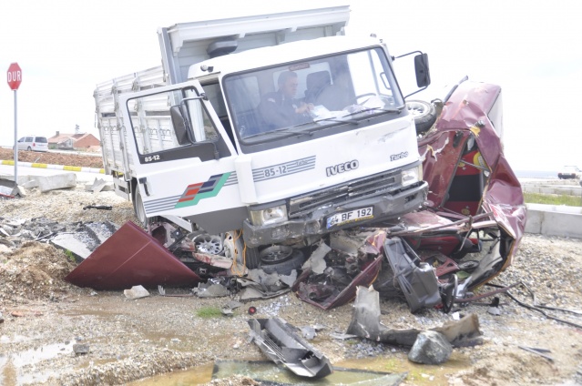 Uşak'ta Mucize Kaza