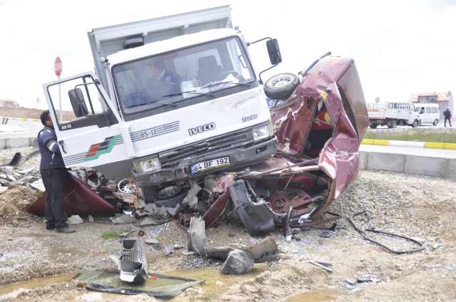 Uşak'ta Mucize Kaza