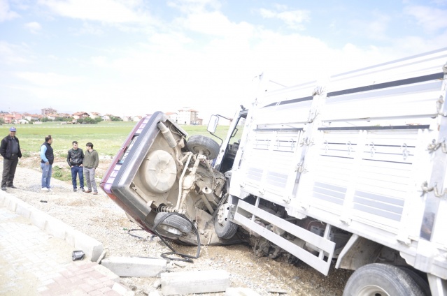 Uşak'ta Mucize Kaza