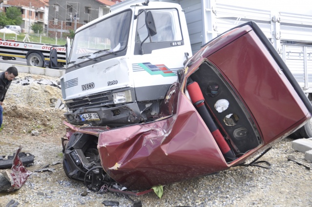 Uşak'ta Mucize Kaza