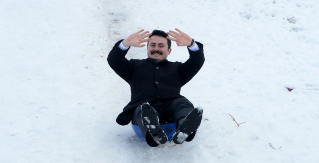 UŞAK'TAN MUHTEŞEM KAR MANZARALARI