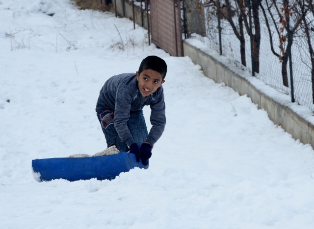 UŞAK'TAN MUHTEŞEM KAR MANZARALARI