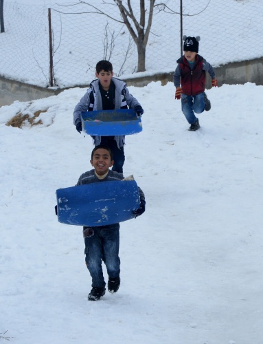 UŞAK'TAN MUHTEŞEM KAR MANZARALARI