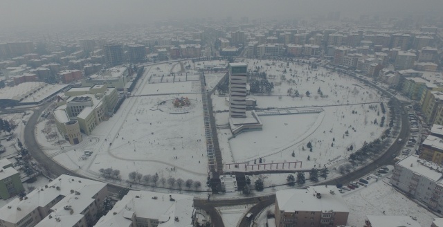UŞAK'TAN KAR MANZARALARI