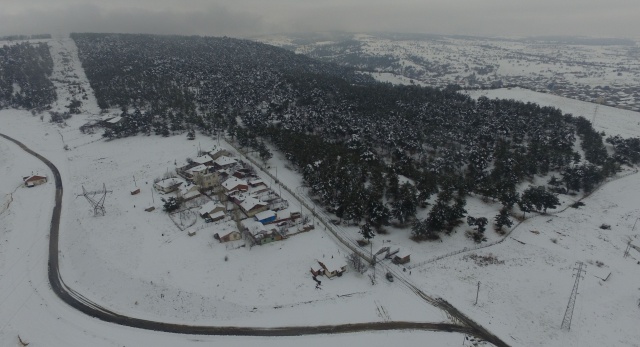 UŞAK'TAN KAR MANZARALARI