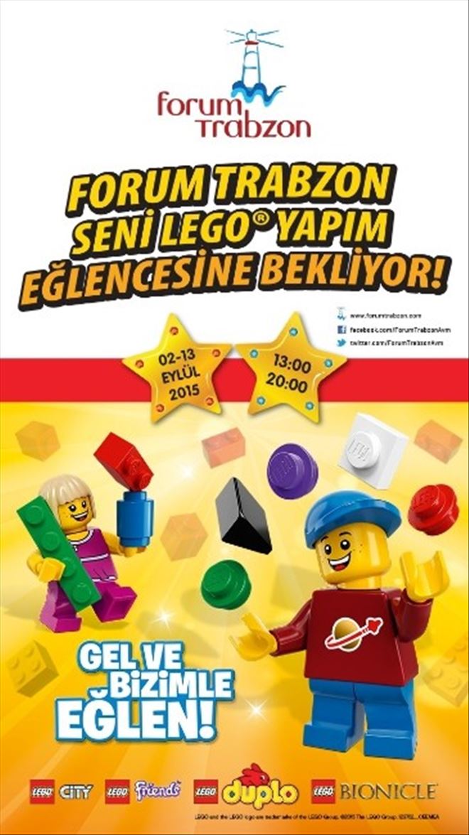 Forum Trabzon’da Çocuklar ‘Lego’lardan Kendi Dünyalarını Kuracak