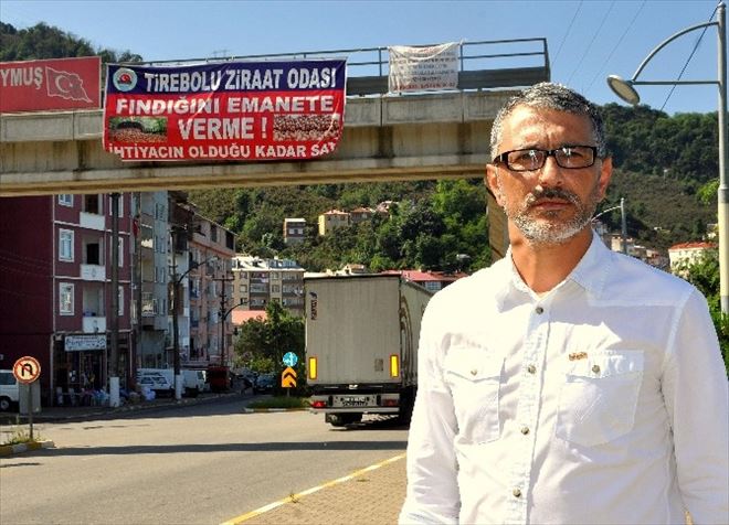 Tirebolu Ziraat Odası Başkanı Yaman’dan Üreticiye “Emanet Fındık“ Protestosu