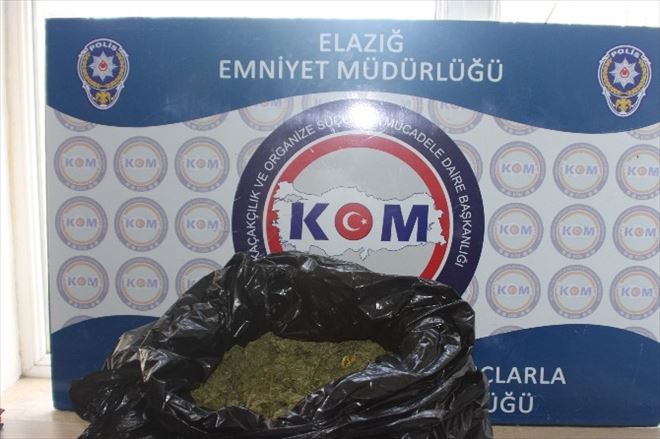 Elazığ’da 4,5 Kilo Esrar Ele Geçirildi
