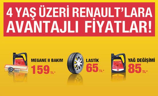 4 Yaş Üzeri Renault`lara Avantajlı Fiyatlar!