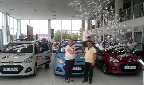 BURAK SÜRÜCÜ KURSLARINA 3 ADET HYUNDAI i10