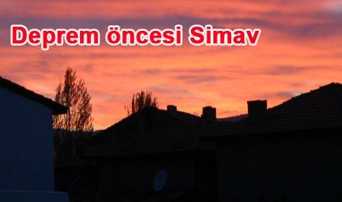 SİMAV DEPREMİNİ ÖNCEDEN BİLDİ