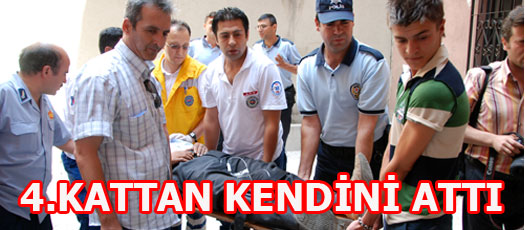 BUNALIMA GİREN GENÇ KENDİNİ 4. KATTAN AŞAĞI ATTI