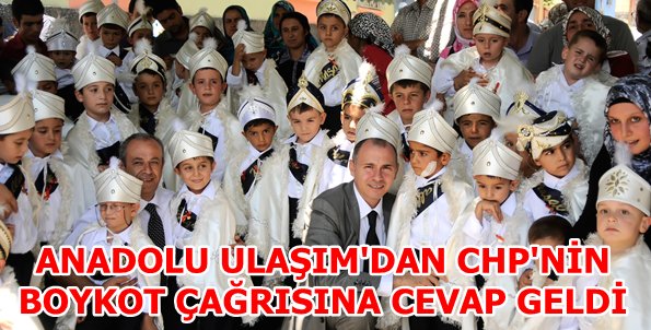 ANADOLU ULAŞIMDAN CHP Lİ ADAYIN BOYKOT ÇAĞRISINA CEVAP