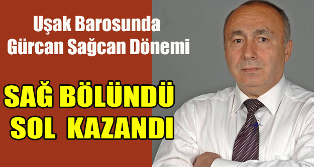 UŞAK BAROSUNDA SAĞ BÖLÜNDÜ SOL'UN ADAYI KAZANDI