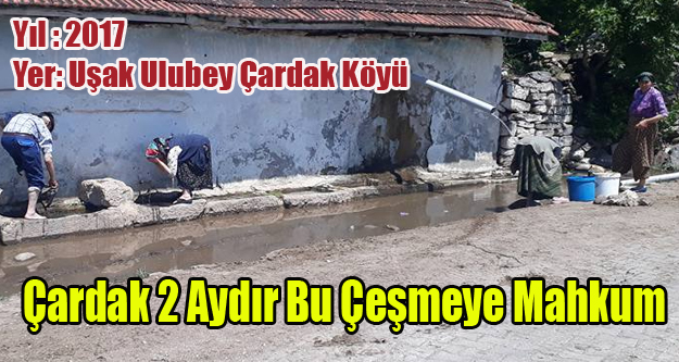ULUBEY'İN ÇARDAK KÖYÜ İKİ AYDIR SUSUZ KALDI