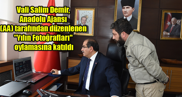 Vali Salim Demir, (AA) tarafından düzenlenen "Yılın Fotoğrafları" oylamasına katıldı