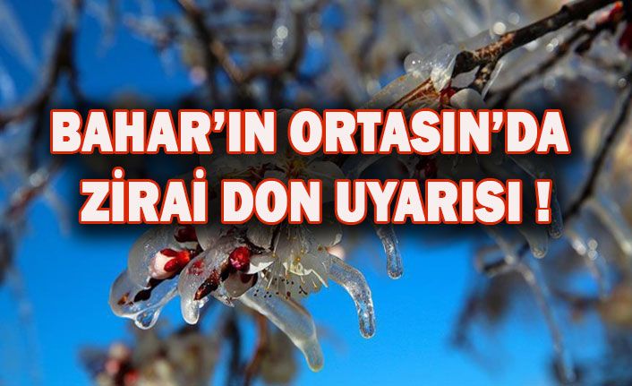 BAHAR’IN ORTASIN’DA ZİRAİ DON UYARISI !